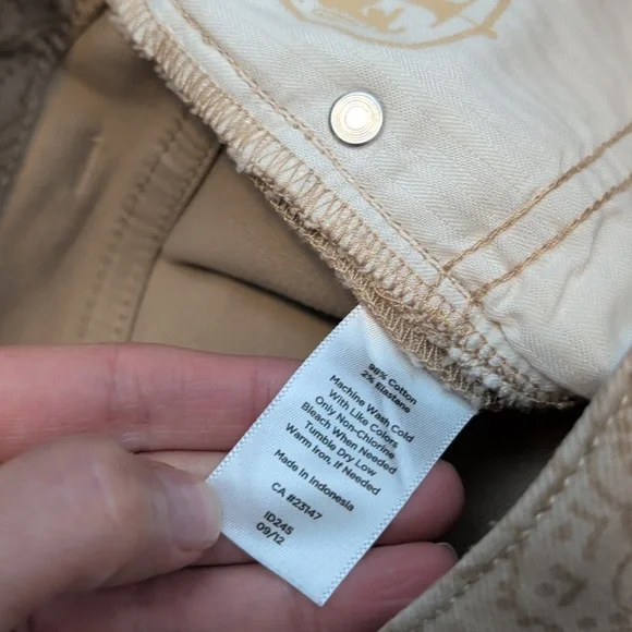 Talbots Curvy Slim Crop Paisley Pants - Picture 6 of 6